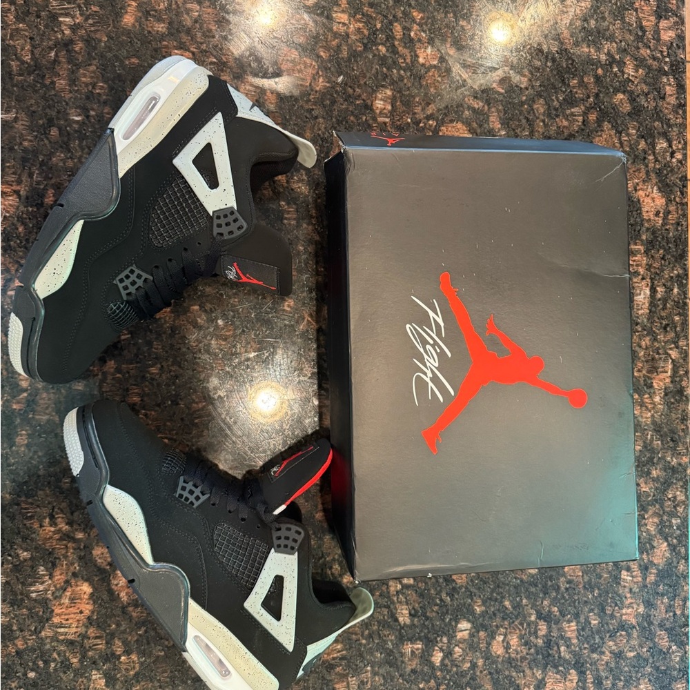 Size 10 Air Jordan Black and Gray Sneakers